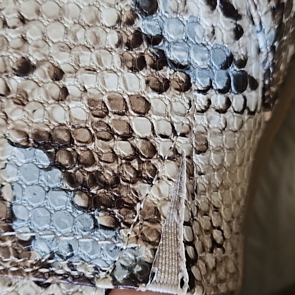 Cato Faux Snakeskin Slingback Pointed Toe Heels - Picture 9 of 9